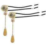 Ccykxa 2 pcs interrupteur � tirette, interrupteur � tirette de ventilateur, mur lampe tirer interrupteur, ...