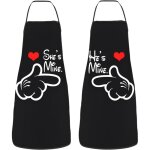 Ccykxa 2 pcs tablier de cuisine, tablier cuisine humour fantaisie sexy et dr�le tablier humoristique ...