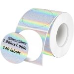 Ccykxa 2 pi�ce autocollant for imprimante d'�tiquettes thermiques 50x50, papier thermique laser couleur ...