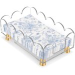 Ccykxa 2 pi�ce porte serviette de table acrylique transparent, 22 x 13 x 6 cm serviettes papier holder, ...
