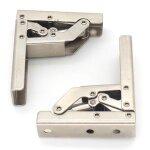 Ccykxa 2 pi�ces de support de charni�re pliable � 90 degr�s �paissi reliant la charni�re d'armoire support ...