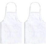 Ccykxa 2 pi�ces - unisexe, taille ajustable - avec deux poches, lavable - convient aux chefs boulangers ...