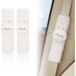 Ccykxa lot de 2 prot�ge - ceintures de s�curit�, adorable prot�ge - ceinture kawaii lapin pour enfants ...