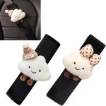 Ccykxa 2 st�ck prot�ge ceinture de s�curit�, en peluche prot�ge ceintures, doux et d�tachable protege ...