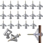 Ccykxa 20 pieces m860 cheville brique creuse forme papillon, fixations pour plaques de pl�tre avec 20 ...