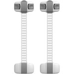 Ccykxa 2pcs bloque fenetre enfant b�b� entreb�illeur fen�tre serrures de s�curit� b�b� gris