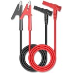 Ccykxa - a 2x fiche banana  pince crocodile lectriques fils multimtre cable de test sonde cordon alligator ...