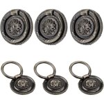 Ccykxa 3 pi�ce poign�e de meuble vintage en laiton avec vis pour armoire � tiroirs et meuble ancien