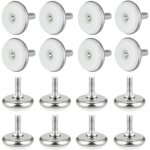 Ccykxa 30 pcs pied de meuble a visser m6, pieds de nivellement meuble en fer et plastique, pied de table ...