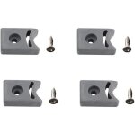 Ccykxa lot de 4 but�es de poulie de porte et pare - chocs, haut et bas, pour cabine de douche coulissante ...