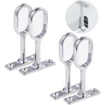 A 4 pcs support tringle penderie, supports pour tubes de penderie, support pour barre penderie ovale, ...