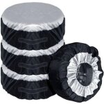 Ccykxa 4 pi�ces housse de pneu pour pneus de 6537cm, �tui housse de roue de secours de voiture sac de ...