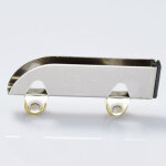 Ccykxa lot de 4 poulies coulissantes en verre et acier inoxydable pour rail de penderie, roue coulissante, ...