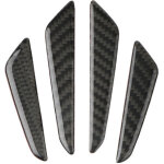 Ccykxa 4pcs garde fibre de carbone bord porte pare - chocs de protection inserts couverture voiture universel ...