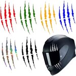 Ccykxa 7 pi�ces autocollants pour casque de moto monster claw design film vinyle autocollant pour r�servoir ...