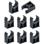 Ccykxa lot de 8 colliers de serrage en pvc pour tuyaux d'eau en forme de u, support de tube d'irrigation ...