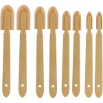 Ccykxa 8pcs ensemble d?outils de calfeutrage en caoutchouc, spatules finition r�utilisables retireur ...