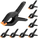Ccykxa 8pcs pince � ressort 15cm, pince plastique pour bricolage, travail du bois, studio de photographie, ...