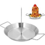 Ccykxa al pastor brochette pour grill, acier inoxydable brochette verticale, br�silienne spit stand avec ...