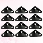 Ccykxa boucles d?attache en alliage d?aluminium noir 12 pcs, tendeurs r�glables pour cordes de tente, ...