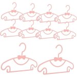 Ccykxa cintres pour gar�on et filles noeud l�ger en polypropyl�ne rose, lot de 10, adapt�s - n� et tout ...