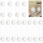 Ccykxa ensemble de 12 verrous de scurit enfant pour portes d'armoires, tiroirs, rfrigrateurs et penderies ...