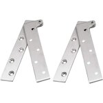 Ccykxa - ensemble de 2 charni�res � pivot de porte cach�es en acier inoxydable � rotation de 360 degr�s, ...