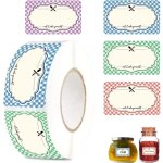 Ccykxa etiquettes autocollantes personnalises tiquettes pour bocaux 500 pice gomettes autocollante ...