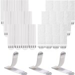 Ccykxa fixation murale sans percer 12 paires (24 bandes) accroche tableau ruban scratch adh�sif puissant ...