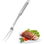 Ccykxa fourchette � griller en acier inoxydable, fourchette � viande en acier inoxydable avec poign�e, ...