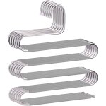 Ccykxa (gris) lot de 6 cintres antid�rapants et peu encombrants en forme de s en acier inoxydable pour ...