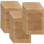 A (marron)lot de 15 a4 enveloppes avec fentre, enveloppes commerciales, enveloppes vintage, avec fentre ...