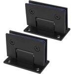 Ccykxa paquet de 2 pince de salle de bain � usage intensif, charni�re de porte en verre fixe bidirectionnelle, ...