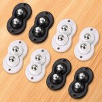Ccykxa petite roulette, 8 pcs mini roulettes pivotantes auto - adh�sives, petite roulettes pivotantes, ...