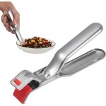 Ccykxa pince anti - br�lure pour air fryer et four, plat pizza grillage antid�rapant en acier inoxydable ...