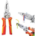 Ccykxa pince � d�nuder multifonction 9 en 1 avec testeur �lectrique, pince a denuder electricien, pince ...