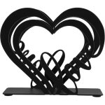 Ccykxa porte - serviettes en fer noir de c?ur distributeur de mouchoirs autoportant cuisine saint - valentin ...