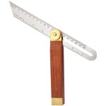 Querre de menuisier, 200 mm fausse equerre en t, querres de charpentier en inox, outils de mesure menuiserie ...