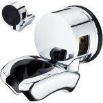 Ccykxa - r�glable en angle support douche ventouse, fixation pommeau de douche fixer sans percer, accessoire ...