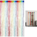 Ccykxa rideau perle 100 x 200 cm, rideau fil anti mouche color�es, ventilation de l'air translucide rideau ...