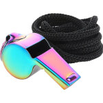 Ccykxa sifflets pour entra�neurs sifflet sportif en acier inoxydable avec lani�re - accessoire multifonction ...