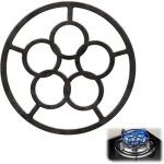 Ccykxa support de po�le � wok en fonte, r�ducteur universel de cuisini�re � gaz, antid�rapant adaptateur ...