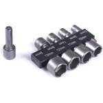A lot de 9 forets  douille de 5  13 mm, jeu de douilles  embouts, pour perceuse  queue hexagonale ...