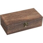 Ccykxa - a boite en bois a decorer marron petits naturel coffret rangement en bois boite en bois avec ...