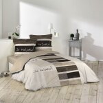 Cdaffaires - housse de couette 220x240 cm + 2 taies 100% coton so natural