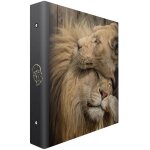 Album photo pochettes � anneaux f�lins - 80 pages - 400 photos - 11, 5x15cm - marron - lion et lionne ...