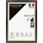 Cadre photo noir et bois - cadre pour photo 30x40 cm et 40x30 cm convient au a4 ? fabriqu en france ...