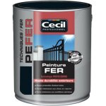 Peinture fer c�cil professionnel pe fer noir brillant 2, 5 l