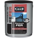 Peinture fer c�cil professionnel pe fer noir mat 2, 5 l