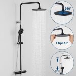 Cecipa - systme de douche set de douche thermostatique avec douchette 4 fonctions colonne de douche ...